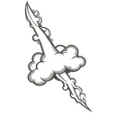Coverup Clouds and Smoke tattoo design idea