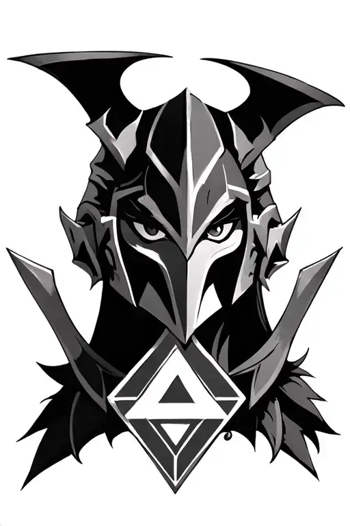 the legend of Zelda twilight princess midna Zelda midnas helmet and triforce tribal tattoo design idea