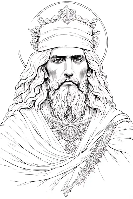 San Judas Tadeo tattoo design idea