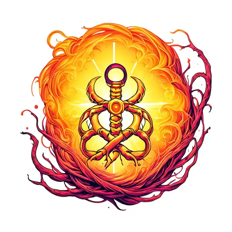 addiction recovery symbol tattoo design idea