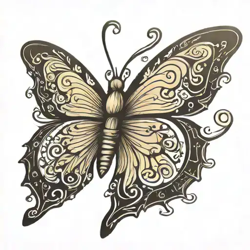 minimalist tattoo,write "Bien", I want letter 'B' to be look like a half butterfly, place it in the back of ear tattoo design idea