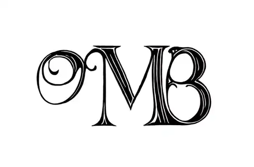 "MB" tattoo design idea