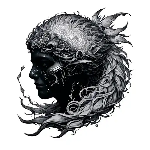 Addiction Recovery, Aquarius tattoo design idea