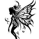 fairy tattoo design idea