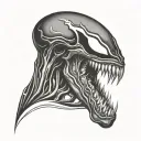 venom neck tattoo tattoo design idea