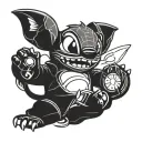 Stitch from Lilo & Stitch practicing jujitsu moves tattoo design idea