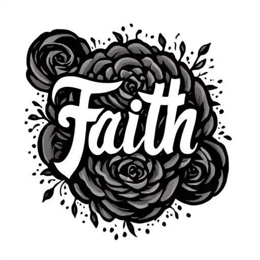 Faith Script tattoo design idea