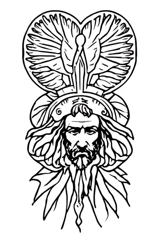 Leonardo da Vinci tattoo design idea