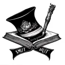 Smut Book tattoo design idea
