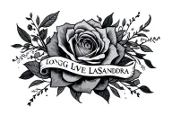 Long Live LaSandra tattoo design idea