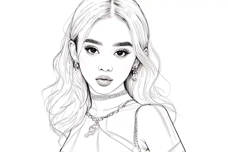 Blackpink Jennie tattoo design idea