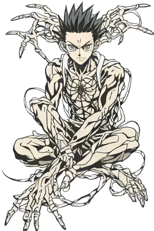 black spider hunter x hunter tattoo design idea