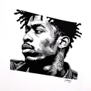 Basquiat tattoo design idea