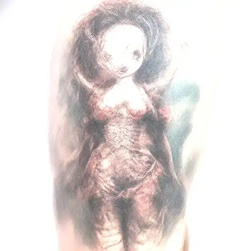 Voodoo Doll punk rock tattoo design idea