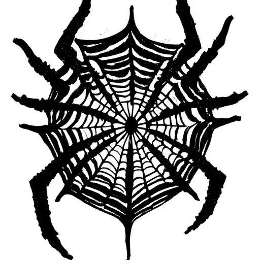 traditional spider web tattoo for a knee tattoo tattoo design idea