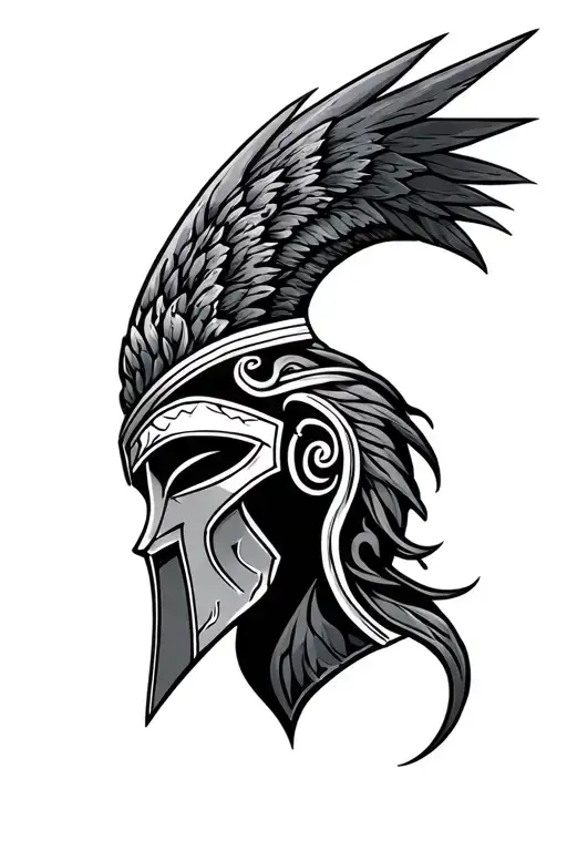 sparta and karma symbol tattoo design idea