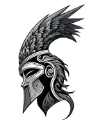 sparta and karma symbol tattoo design idea