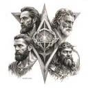 The Holy Trinity tattoo design idea