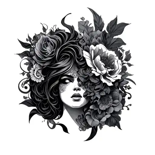 Versace patterns inspired tattoo design idea