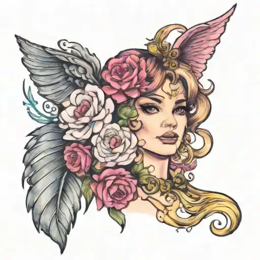sissy femboy tattoo design idea