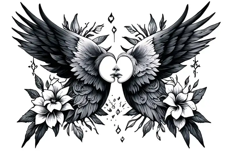 peace and everlasting life tattoo design idea
