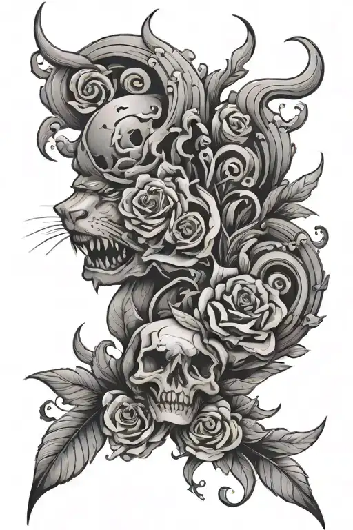 mobbing tattoo design idea