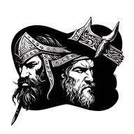 viking warrior tattoo design idea