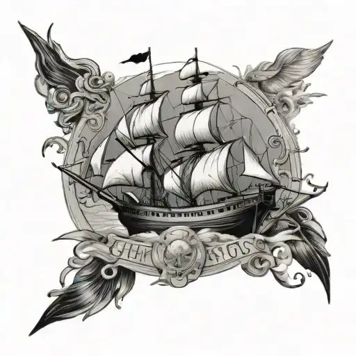 ship of theseus tattoo design idea