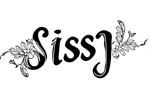 "Sissy " tattoo design idea