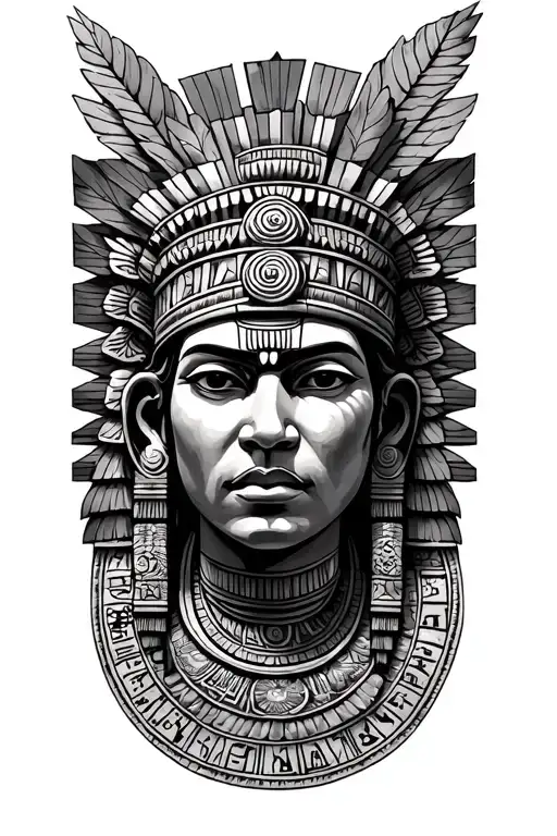 Mayan calendar tattoo design idea