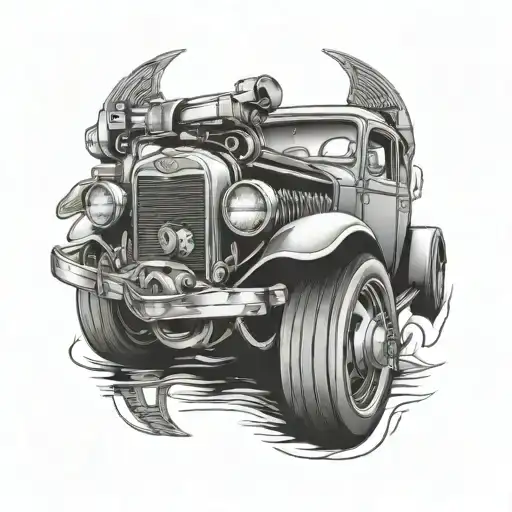 car mechanics tattoo design idea