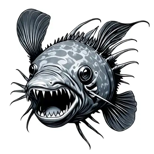 Angler Fish tattoo design idea