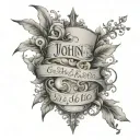 scripture John 3:16 bible verse tattoo design idea