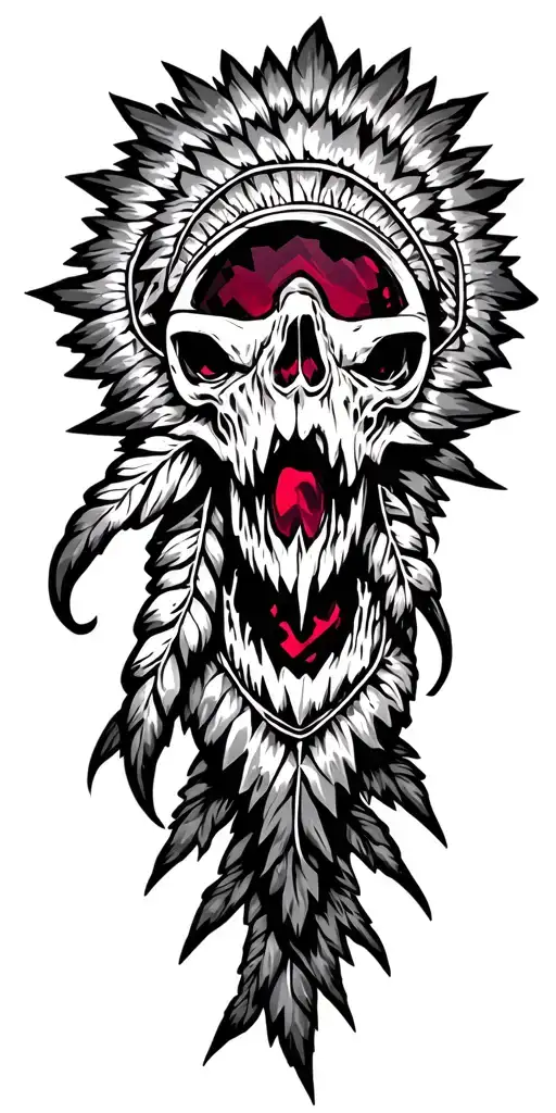 idaho star garnet tattoo design idea