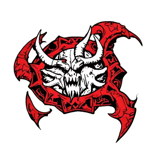 Warhammer 40000 khorne tattoo design idea