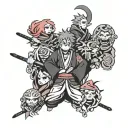 akatsuki tattoo design idea