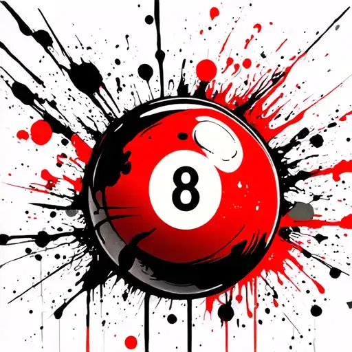 8ball and sharigan  tattoo design idea