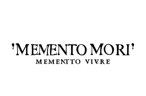 "Memento Mori Memento Vivere" tattoo design idea