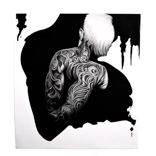 On Triceps tattoo design idea