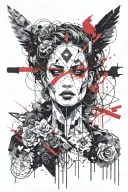 nemesis goddess of divine retribution  tattoo design idea