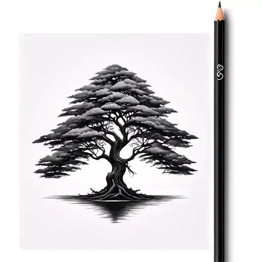 Bodhi Tree tattoo design idea