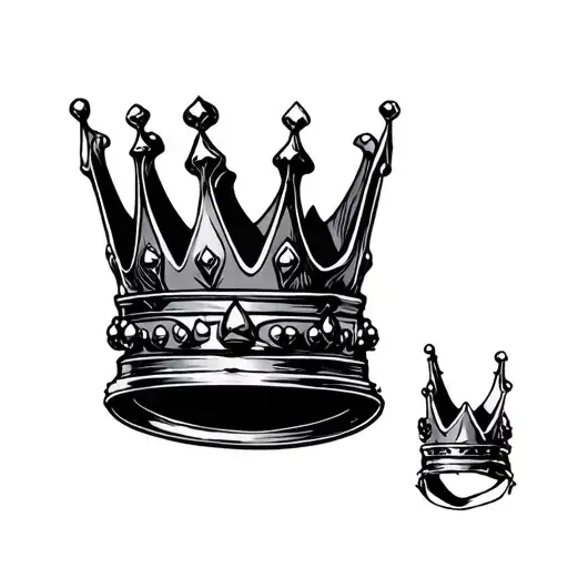 Heavy Is The Crown tattoo design idea