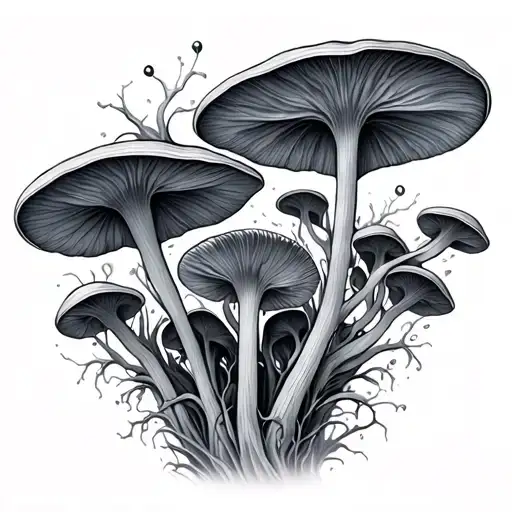 Mycelium tattoo design idea