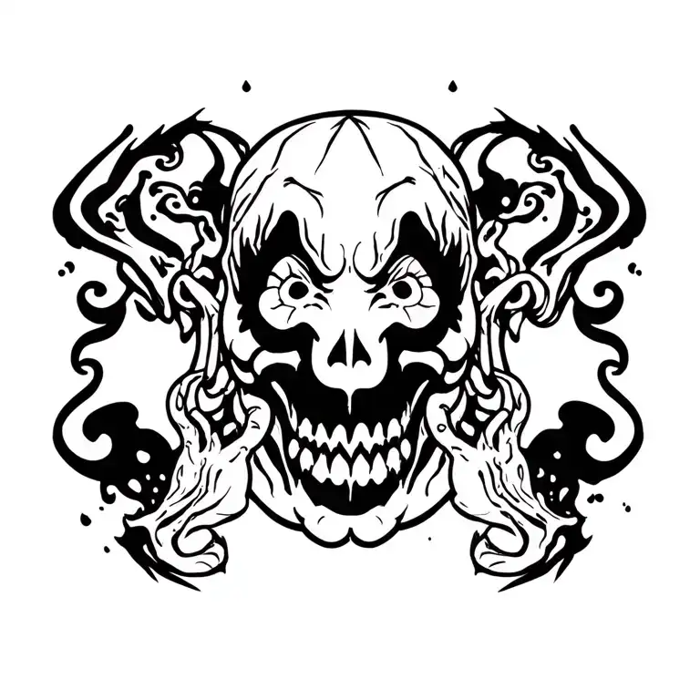 juggalo tattoo design idea