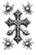 crusader cross tattoo tattoo design idea