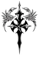 crusader cross tattoo tattoo design idea