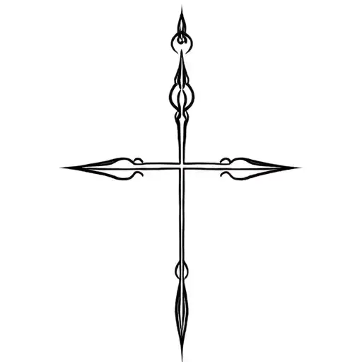 Leviathan cross tattoo design idea