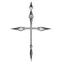 Leviathan cross tattoo design idea
