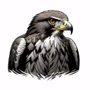 Red Tailed Hawk tattoo design idea