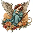 biblically accurate angel tattoo design idea